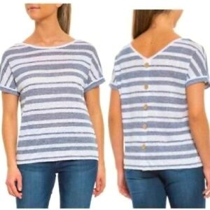 Christian Siriano Back Button casual top I Size M